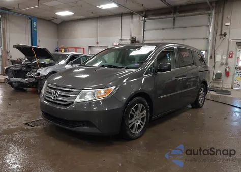 2011 Honda Odyssey Ex-L from USA, damaged, VIN 5FNRL5H6XBB091836